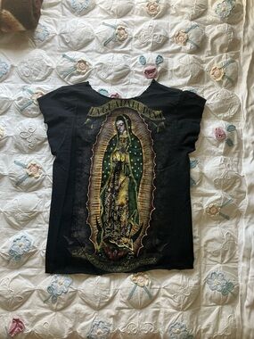 Guadeloupe Graphic Black Tee